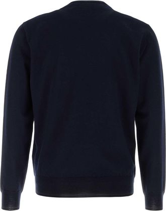 Valentino Garavani Mens Regular Sweater Navy Virgin Wool