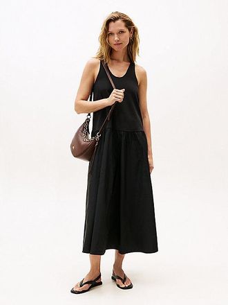 Tommy Hilfiger Jersey Scoop Neck Racerback Midi Dress