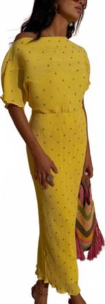 Never Fully Dressed Tilly Dress In Butter Yellow