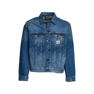 Carhartt Work in Progress Paint-splatter Washed Denim Jacket
