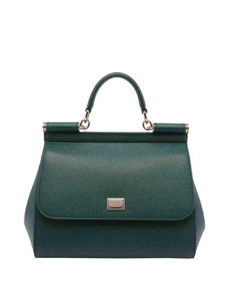 Dolce & Gabbana Green Large Sicily Handbag