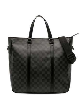 Louis Vuitton Borsa a tracolla Damier Graphite Tadao PM 2012 - Nero