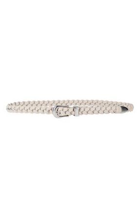 Linea Pelle Braided Belt in Bone at Nordstrom Rack, Size X-Large