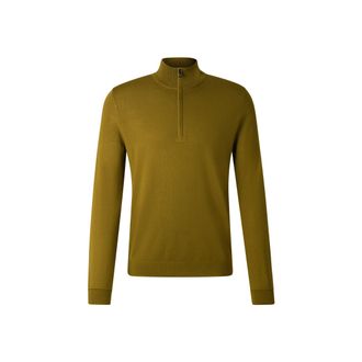 Bogner Ouri Virgin Wool Troyer for men - Olive - XXL