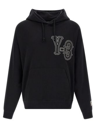 Yohji Yamamoto Black El5 Gfx Hoodie