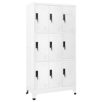 vidaXL Taquilla De Acero Blanco 90x45x180 Cm Vidaxl
