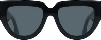 Victoria Beckham 53mm Classic Logo Tea Cup Sunglasses in Black at Nordstrom Rack