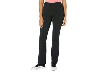 Skechers Go Walk High Waisted Evolution Flare Pant II Womens Casual Pants Bold Black : XS, Nylon/Elastane