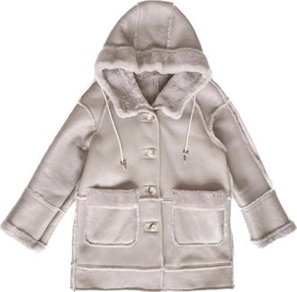 Just things we like Lamsvel Shearling Jas - Dames - Jassen - Beige - S - Wol - Jassen
