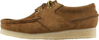 Clarks Wallabee Boat Camoscio Veterschoenen - Heren - Veterschoenen - Beige - 45 EU - Polyester - Schoenen