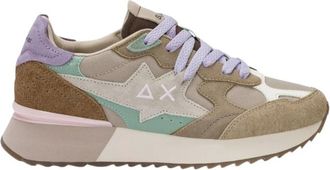 Sun 68 Stargirl Sneaker - Dames - Sneakers - Beige - 38 EU - Leer - Schoenen
