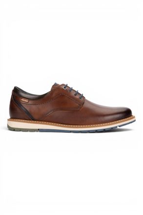 Pikolinos Pikolinos Mens Brown Leather Lace-Up Smart Shoes - Berna