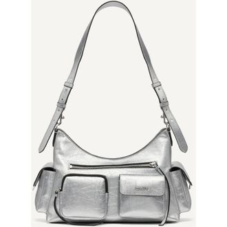 DKNY Freda Large Shoulder Bag in Silver at Nordstrom