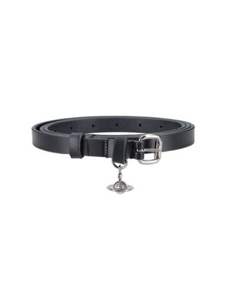 Vivienne Westwood Mini Alex Charm Belt - Black