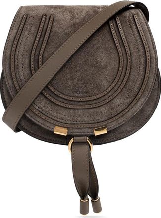 Chlo&eacute; Tassen, Dames, Grijs, ONE Size, Leer, Marcie S Suede Bag