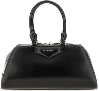 Givenchy Womens Antigona East-West Bag Small Black Calf Leather Shoulder