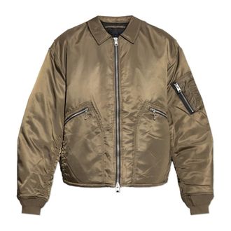 AllSaints Bomber Jackets, male, Green, Size: 2XL Fallon Rain Jacket