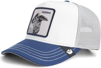 Goorin Brothers Tricolor Raven Patch Trucker Hat in Multi Color at Nordstrom