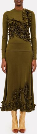 Ulla Johnson Polina Jersey Top In Loden
