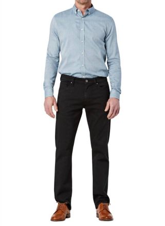 34 Heritage Mens Courage Straight Leg Jeans In Select Double Black