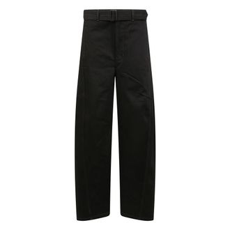 Christophe Lemaire Wide Trousers, female, Black, S, High-waisted wide-leg denim jeans
