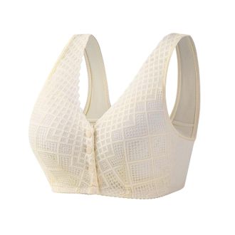 Generic Daisy Bra, Lisa Charm Bras Front Snaps Seniors, Daisy Bra for Women, Full Coverage Comfortable Easy Close Sports Bras Women Sports Bra