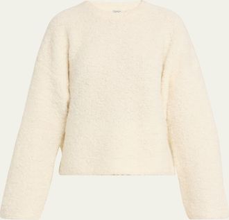 Toteme Boxy Boucle Knit Sweater