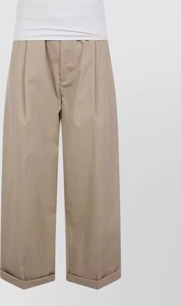 Darkpark wendy elastic waist cropped wide shorts