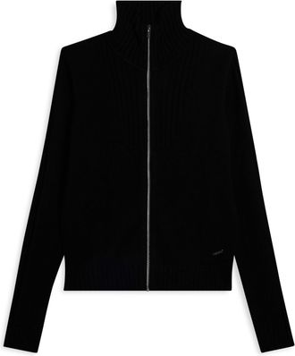 Freddy Maglia collo a camicia slim fit con zip e dettagli in costina