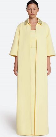 SAFiYAA Ninetta Maxi Coat In Yellow