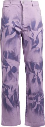8 by YOOX UNISEX COTTON DENIM TIE & DYE WORKPANTS