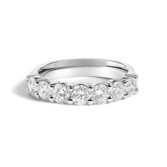 House of Brilliance 14K Gold 1 1/2 Ctw Diamond 7 Stone Band Ring in White Gold at Nordstrom, Size 6.5