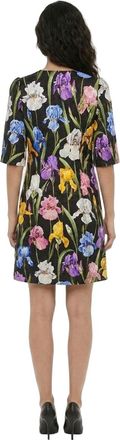 Dolce & Gabbana Floral-Print Cotton Dress - Black
