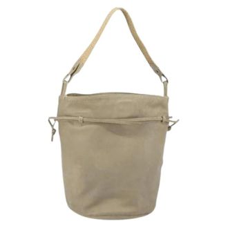 Bottega Veneta Pre-owned Bucket Bags, female, Beige, Size: ONE SIZE Pre-owned Shoulder Bag