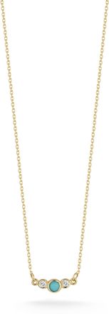 Ember Fine Jewelry 14K Gold, Diamond & Turquoise Necklace