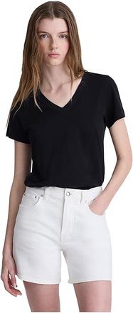 Madewell The Perfect Vintage Mid-Length Short Womens Shorts Tile White : 28, Cotton/Elastane