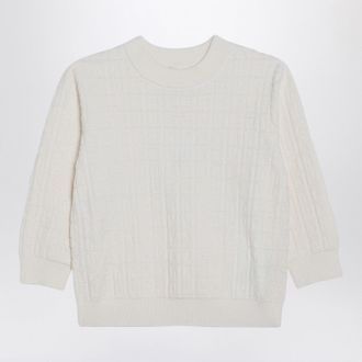 Givenchy White Jumper With 4 G Inlay