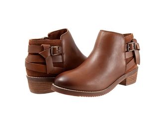 Softwalk Raleigh Womens Shoes Cognac : 5 M (B), Suede/Leather