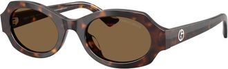 Giorgio Armani 0Ar 8245Hu Zonnebrillen - Dames - Zonnebrillen - Bruin - 49 MM - Accessoires