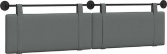 vidaXL Cabecero Colgante Gris Oscuro Tela Vidaxl