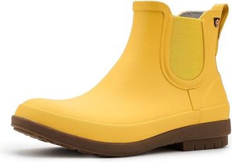 Bogs Amanda II Chelsea Womens Rain Boots Mustard : 12 M, Rubber