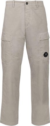 C.P. Company Stretch Cotton Cargo Pants With Logo Detail