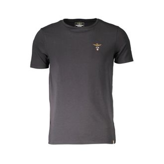 Aeronautica Scoti 001J508 T-Shirt - Heren - T-shirts - Zwart - L - Katoen - Tops