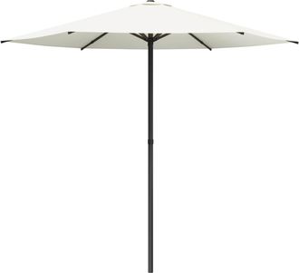 vidaXL Sombrilla De Jard&iacute;n 230 X 230 Cm Poli&eacute;ster Rectangular Crema Vidaxl
