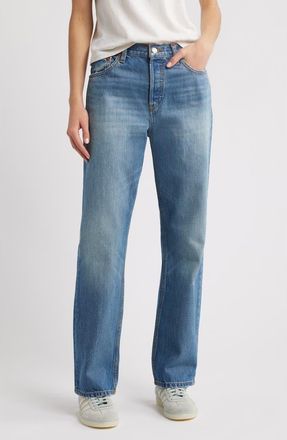 Re/Done Standard Wide Leg Jeans in Blasted at Nordstrom, Size 30