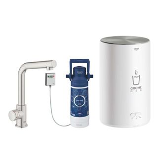 GROHE Rubinetto Red Mono Con Caldaia Taglia M. Acciaio Con Uscita A L