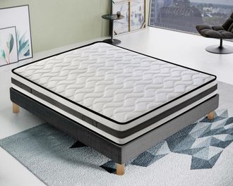 Materassi & Doghe Materassiedoghe - Materasso In Waterfoam - Alto 20 Cm - Ortopedico - Lato Estate/inverno - 13 Zone Di Comfort - Alta Traspirabilit&agrave; 140x200