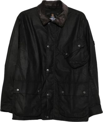 Barbour Brake Line Wax Jacket - Heren - Zomerjassen - Zwart - M - Katoen - Jassen