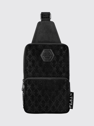 Philipp Plein Monogram Velvet Mini Shoulder Bag with Crystals
