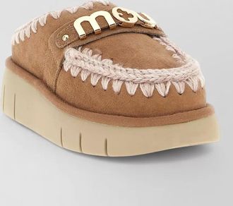 Mou shearling lined clogs